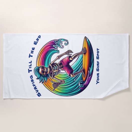 Skelettwandern Strandtuch (Vorderseite)