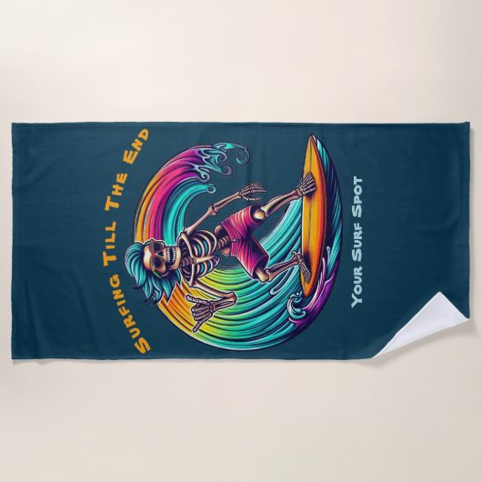 Skelettwandern Strandtuch (Vorderseite)