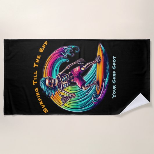 Skelettwandern Strandtuch (Vorderseite)