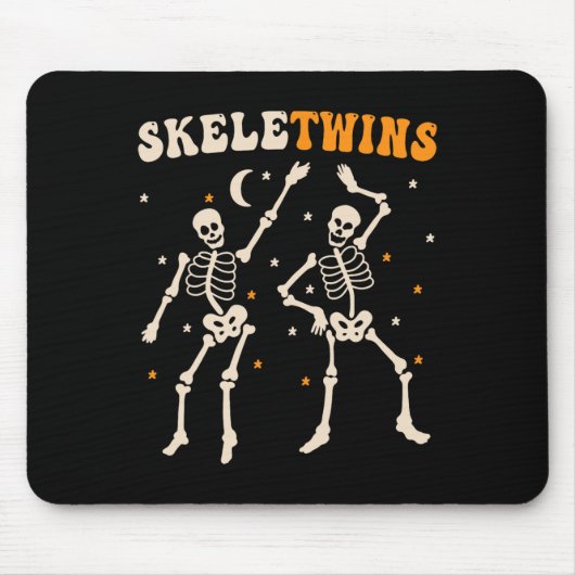 Skeletwebins Halloween Matching Funny Dancing Mousepad (Vorne)