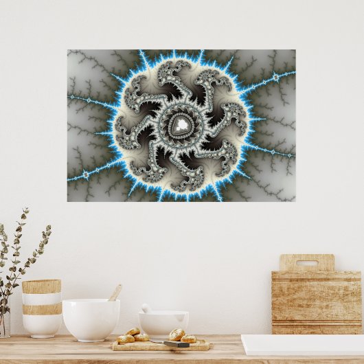 Skelewheel - Fraktal Art Poster (Küche)