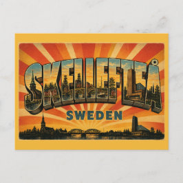 Skellefteå Schweden Fluss & Kultur Postkarte