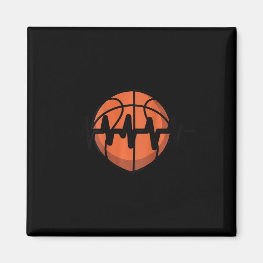 Skellett Herzschlag-Puls-Design Magnet (Vorne)