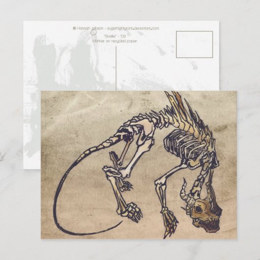 Skellie Postcard Postkarte (Vorne/Hinten)