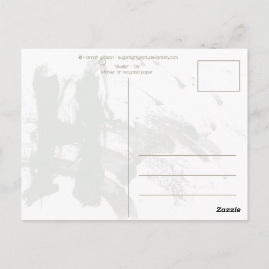 Skellie Postcard Postkarte (Rückseite)