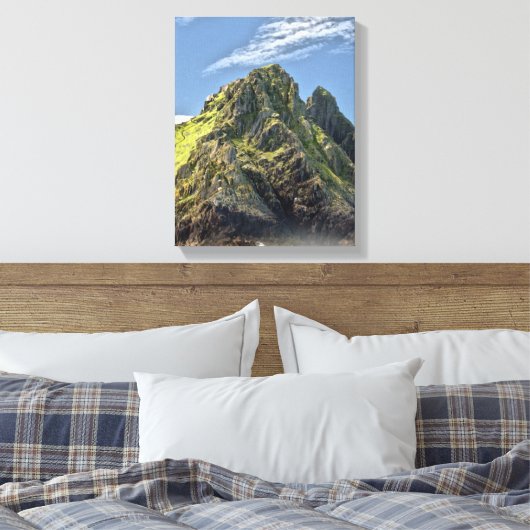 Skellig Michael Ireland Canvas Print Leinwanddruck (Insitu (Schlafzimmer))