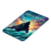 Skellig Michael Irland Magnet (Linke Seite)