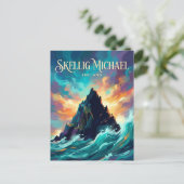 Skellig Michael Irland Postkarte (Stehend Vorderseite)