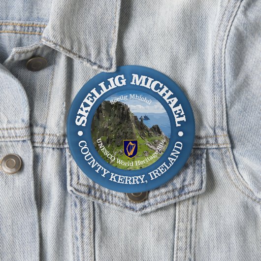 Skellig Michael (rd) Button (Beispiel)