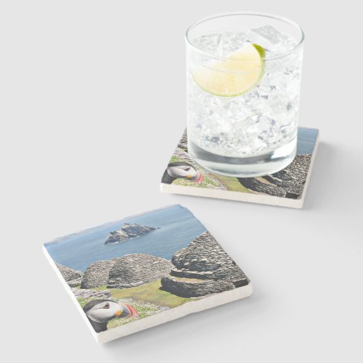 Skellig Michael, Skellig Island, Skellig Michael Steinuntersetzer (Seitenansicht)