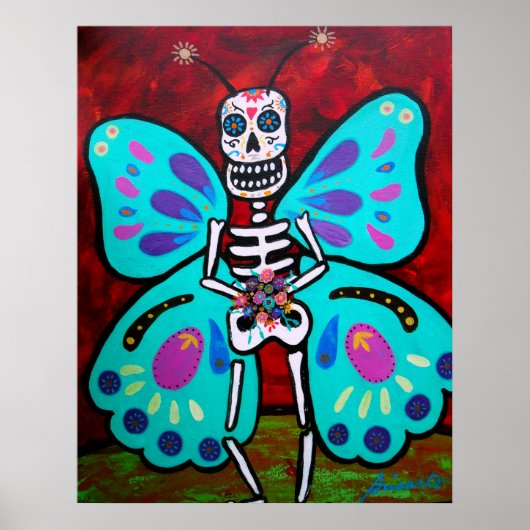 SKELLY BUTTERFLY POSTER (Vorne)