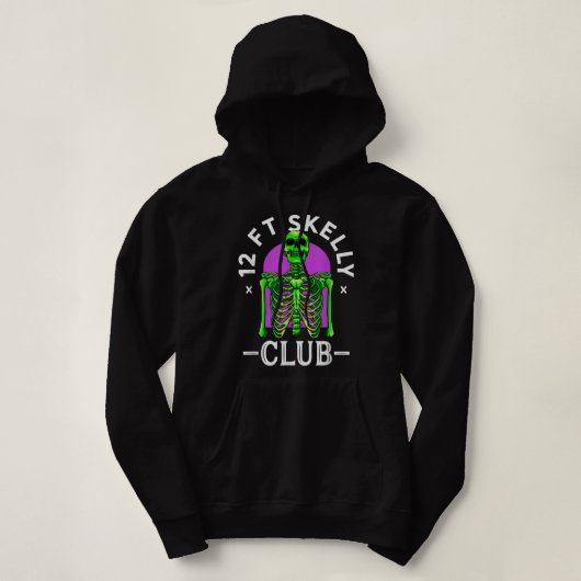 Skelly Club 3,5 m - Halloween 12 Foot Skeleton App Hoodie (Design vorne)