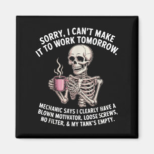 Skelton Es tut mir leid, ich kann morgen nicht zur Magnet