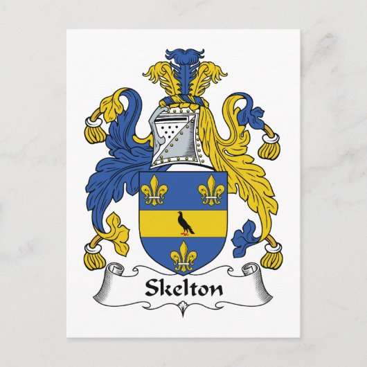 Skelton Familienwappen Postkarte (Vorderseite)