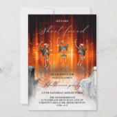 Skelton Ghost Adult Halloween-Party Einladung (Vorderseite)