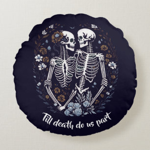Skelton Lovers bis zum Tod, uns Teil Rundes Kissen