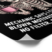 Skelton Sorry I Can't Make It To Work Tomorrow Mec Poster (Ecke)