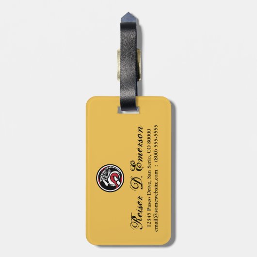 Skelwal Gepäckanhänger (Rückseite vertikal)