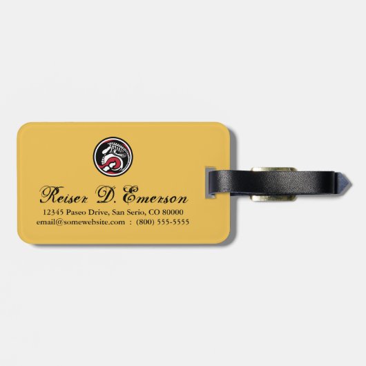 Skelwal Gepäckanhänger (Rückseite horizontal)