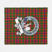 Skene Modern Clan Abzeichen Tartan Kariert Fleecedecke (Vorderseite (Horizontal))