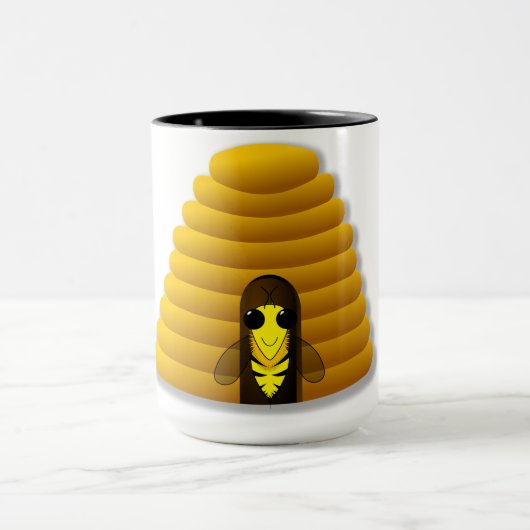 Skep Beehive Coffee Tasse (Zentrum)