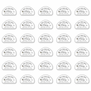 Skep Shaped Honey label for 3 oz Jar with Bee