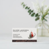 Skepper-Gebäude-Symbol | Dirt Visitenkarte (Stehend Vorderseite)