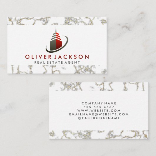 Skepper-Gebäude-Symbol Visitenkarte (Vorne/Hinten)