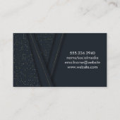 Skepper-Gebäude-Symbol Visitenkarte (Rückseite)