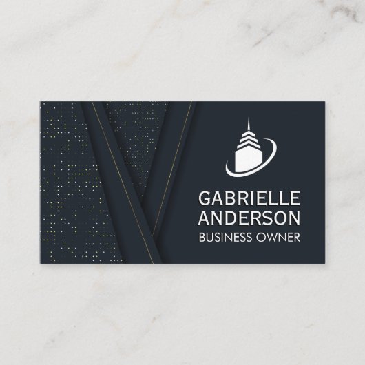 Skepper-Gebäude-Symbol Visitenkarte (Vorderseite)