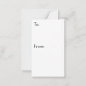 Skeptical Santa Frog schüchtern oder schön zu: Von Mitteilungskarte (Rückseite)