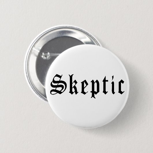 Skeptiker 1 button (Vorne & Hinten)