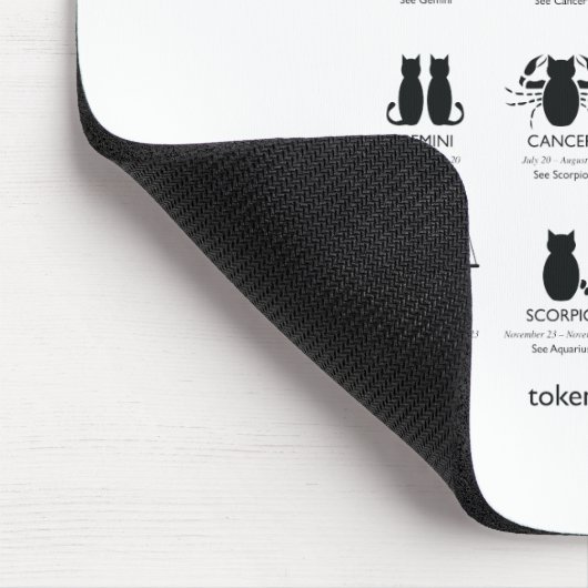 Skeptisches Scheincatology/Astrologie Mousepad (Ecke)