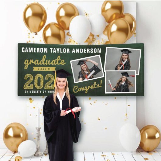 Sketch 2023 Chalkboard Sketch 3 Foto Collage Grad  Banner