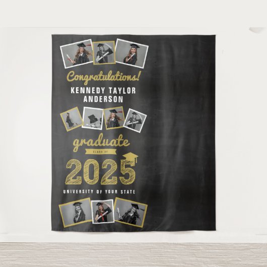 Sketch-Abschluss 2023 Chalkboard Hintergrund 9 Fot Wandteppich (Vorderseite)
