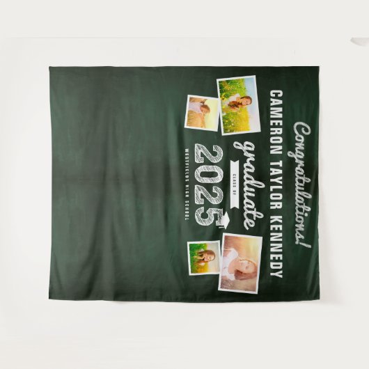 Sketch-Abschluss 2024 Chalkboard 4 Foto Hintergrun Wandteppich (Vorderseite (Horizontal))