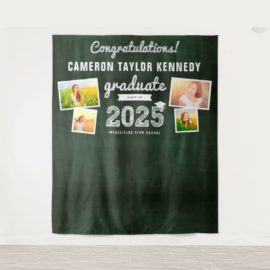 Sketch-Abschluss 2024 Chalkboard 4 Foto Hintergrun Wandteppich (Vorderseite)