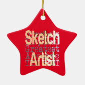 Sketch Artist Extraordinaire Keramik Ornament (Hinten)