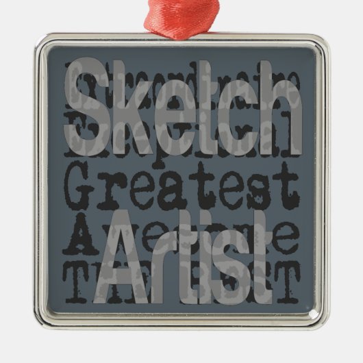 Sketch Artist Extraordinaire Ornament Aus Metall (Vorne)