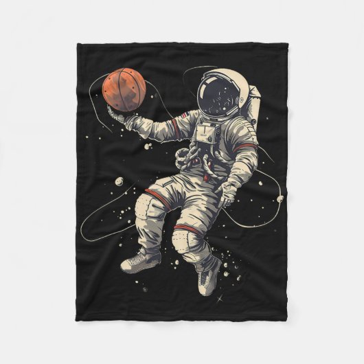 Sketch Artwork Astronaut Lay Up Sketch Player Fleecedecke (Vorderseite)