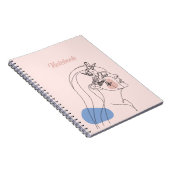 Sketch Beautiful Poster Spiral Foto Notebook Notizblock (Rechte Seite)