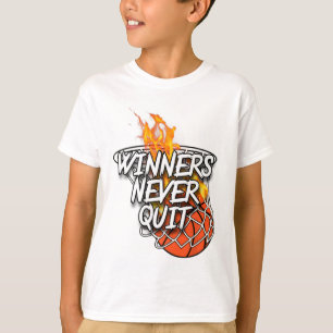 Sketch-Bekleidung - Gewinner nie aufhören - Feuerz T-Shirt