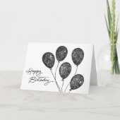 Sketch Birthday Balloons Geburtstagkarte Karte (Vorderseite)