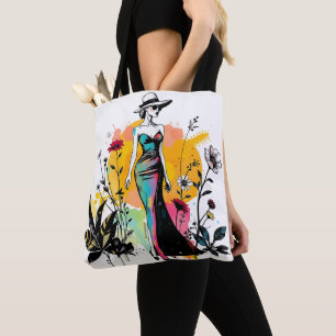 Sketch & Bloom Reversible Doppelgesicht ✏️🌸 Tasche