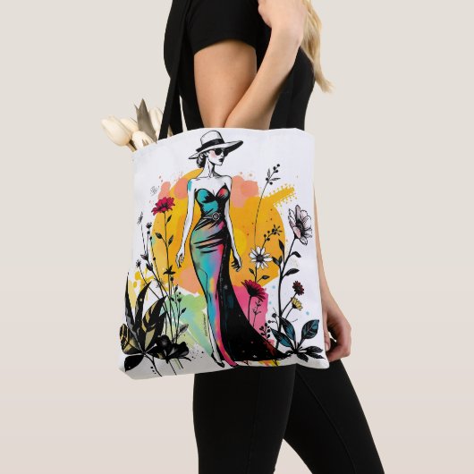 Sketch & Bloom Reversible Doppelgesicht ✏️🌸 Tasche (Von Nahem)