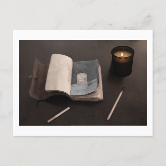 Sketch Book of Approachable Wolf #2 J. H. Thornton Postkarte (Vorderseite)