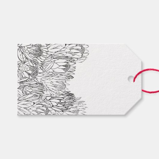 Sketch Bouquet Geschenkanhänger (Vorderseite (Horizontal))