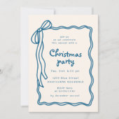 Sketch Bow Frame Weihnachtsgebäck Party Einladung (Vorderseite)