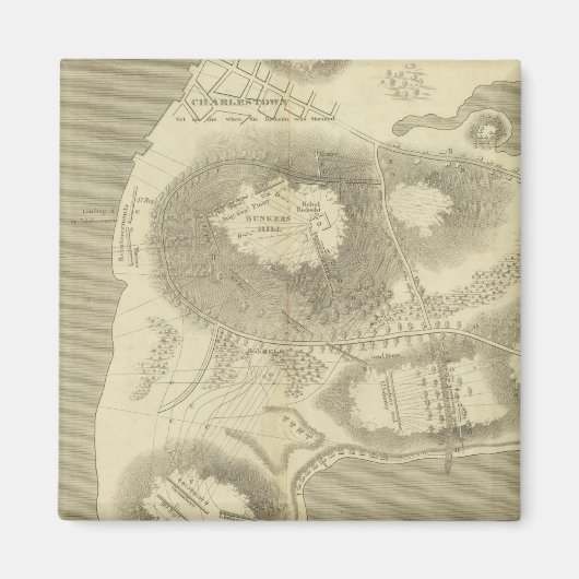 Sketch Charlestown Magnet (Vorne)