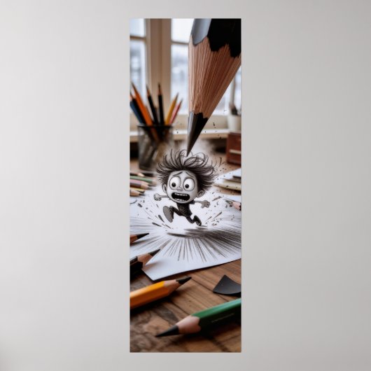 Sketch Comes to Life - Creative Anxiety Drawing Poster (Vorne)